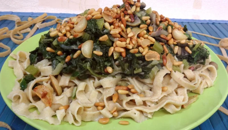 Tagliatelles fraîches aux blettes