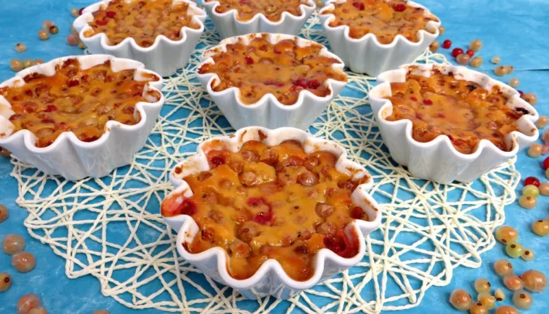 Timbales de groseilles