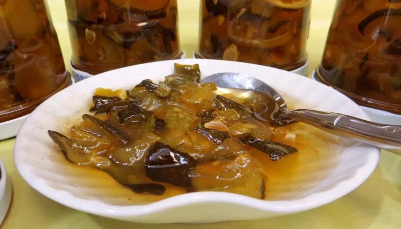 Confiture de courgettes et citrons verts