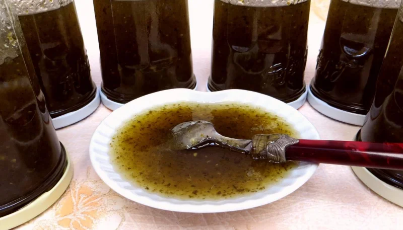 Confiture de concombre à la verveine