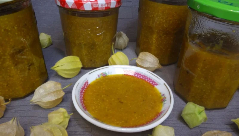 Compote de physalis à la stévia pour diabétiques