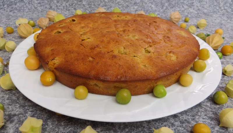 Gâteau aux physalis