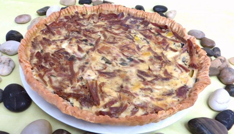 Tarte au confit de canard