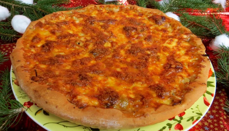 Pizza à l'agneau