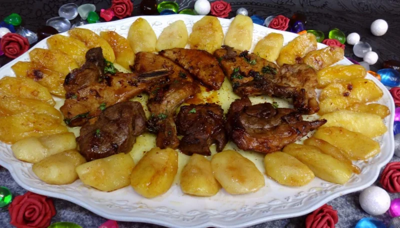 Côtes de porc au cidre rosé
