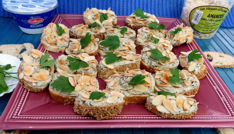 Canapés à la fourme d'Ambert