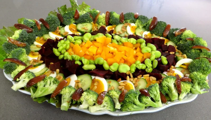 Salade de brocolis et fèves