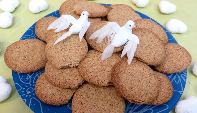 Biscuits croustillants amandes-café