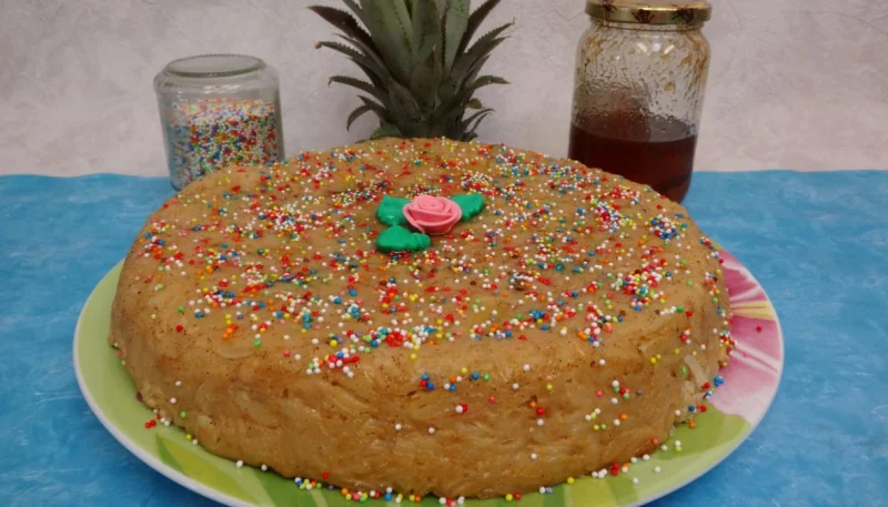 Gâteau de riz aux ananas