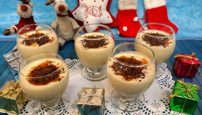 Kakis au fromage blanc et à l'amaretto