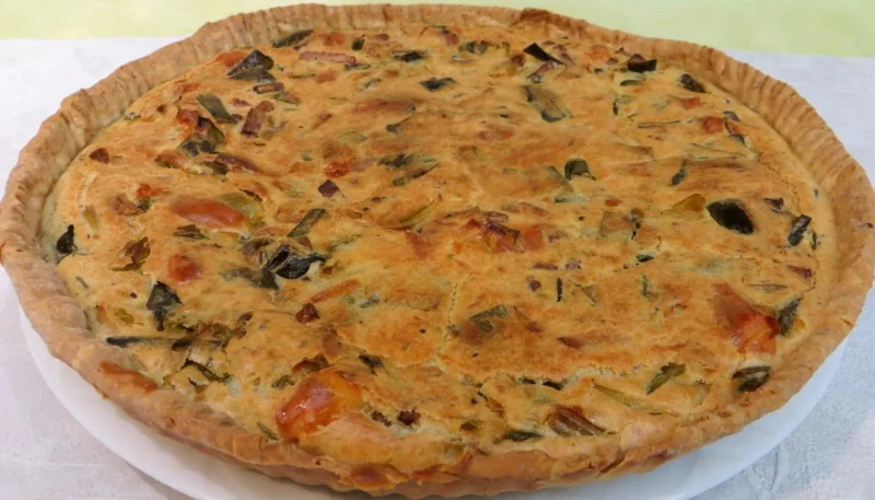 Clafoutis aux poireaux