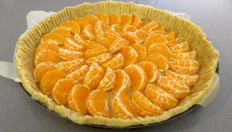Tarte amandine aux clémentines