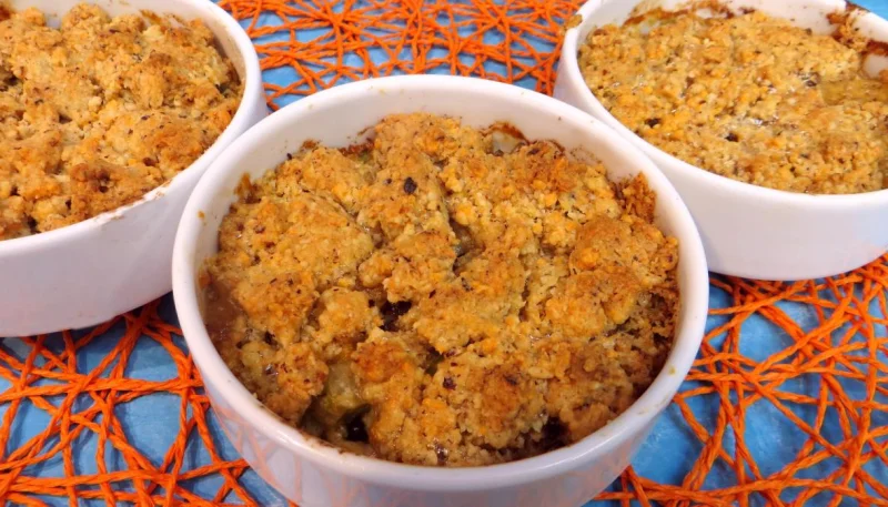 Crumble d'asperges à la mimolette