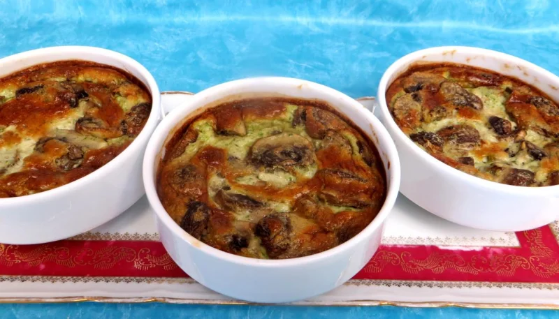 Flans au roquefort