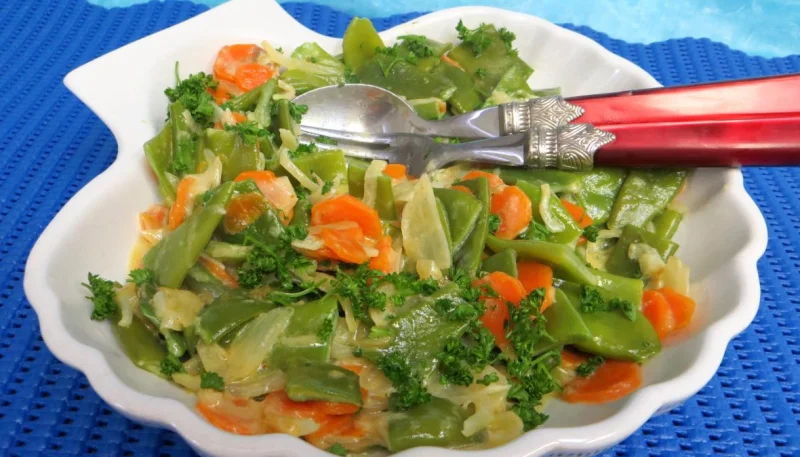 Haricots plats à l'aigre doux