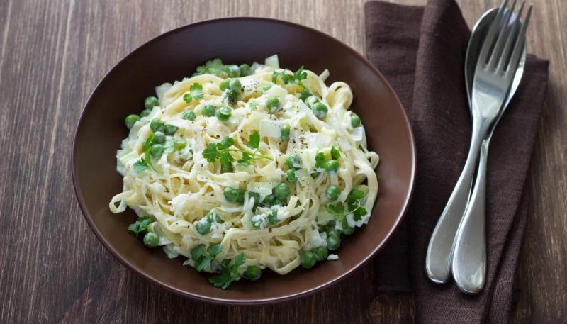 Tagliatelles aux poireaux
