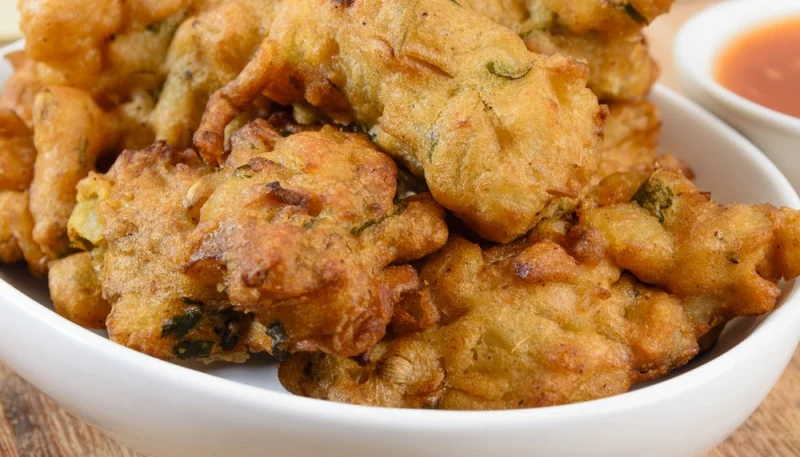 Pakoras - beignets de courgette et aubergine