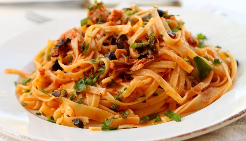 Spaghettis au thon