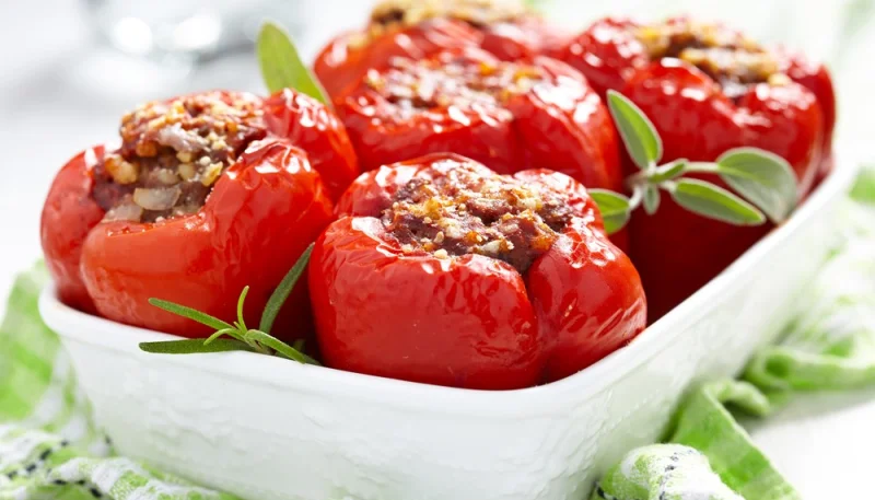 Poivrons farcis à la viande