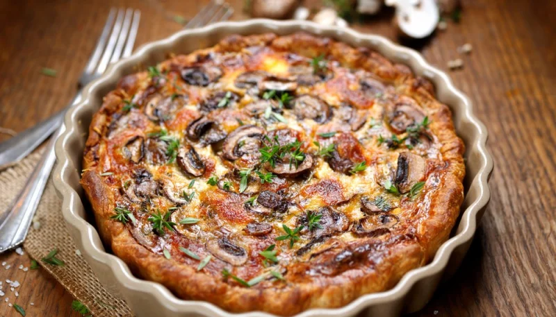 Quiche aux champignons