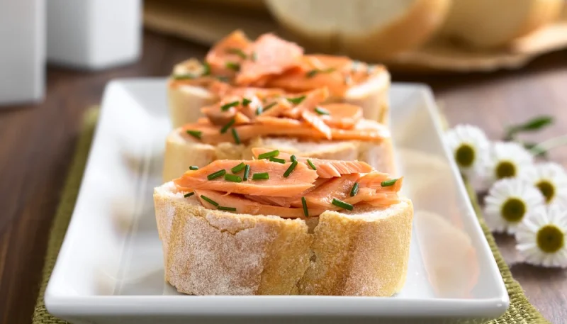 Bruschettas de saumon
