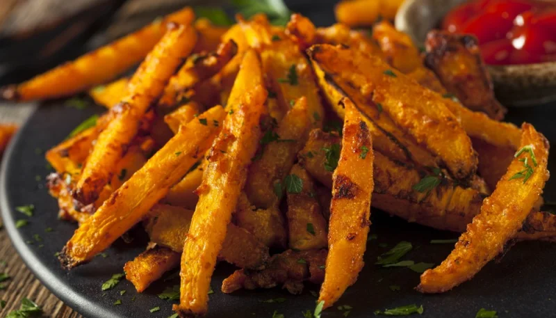 Frites de potimarron aux épices