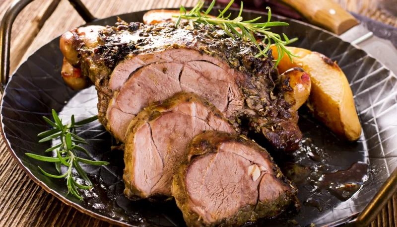 Gigot d'agneau aux herbes