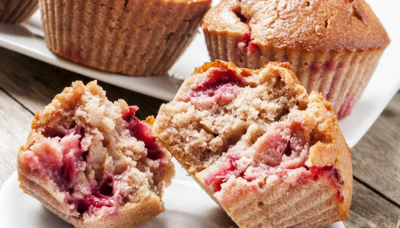 Muffins aux fraises