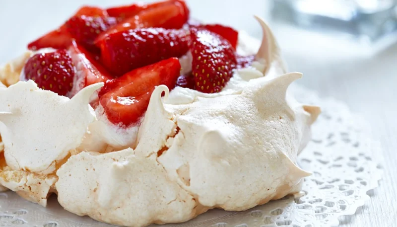 Pavlova aux fraises