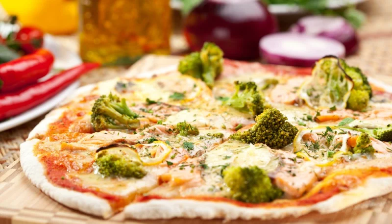 Pizza aux brocolis