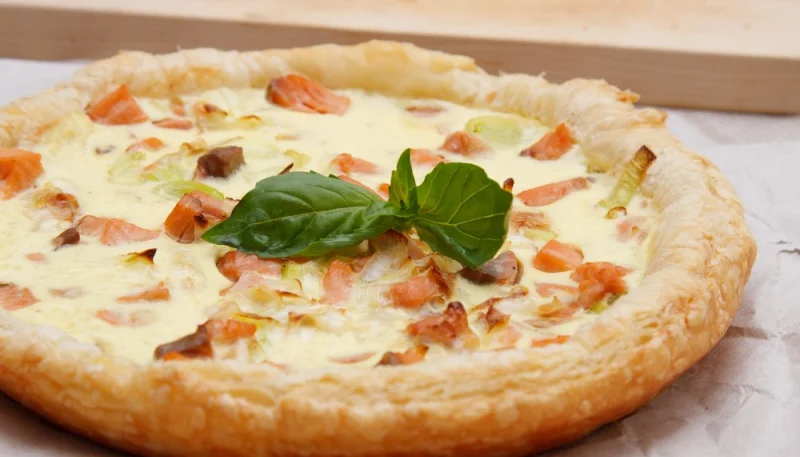 Quiche au saumon