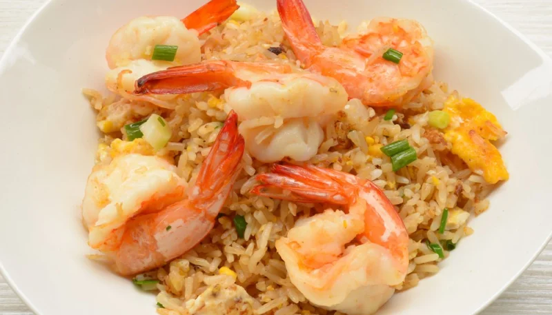 Riz pilaf aux gambas à l'orientale revisité