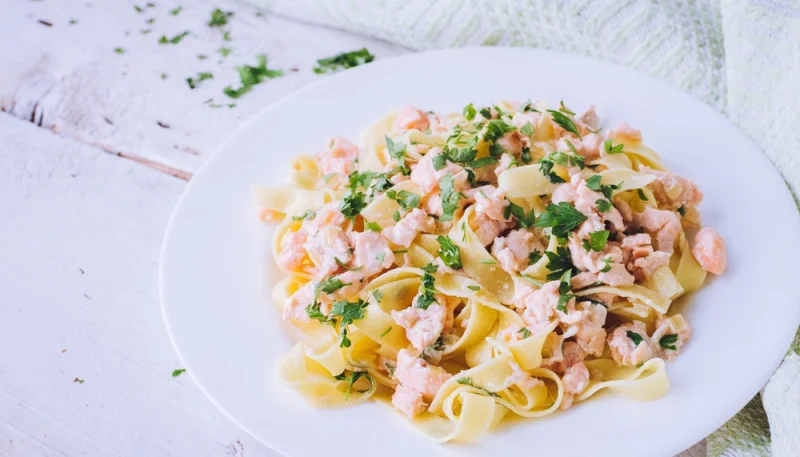 Tagliatelles au saumon