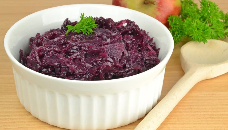 Chou rouge aux lardons