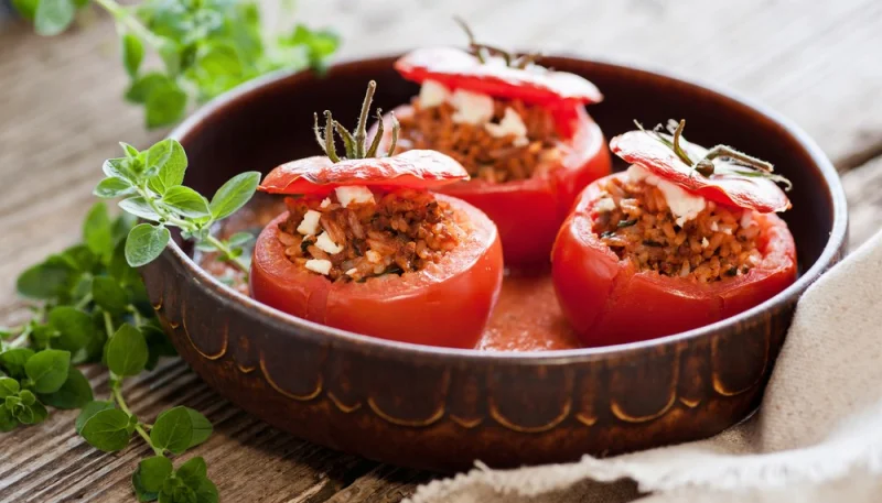 Tomates farcies au jambon