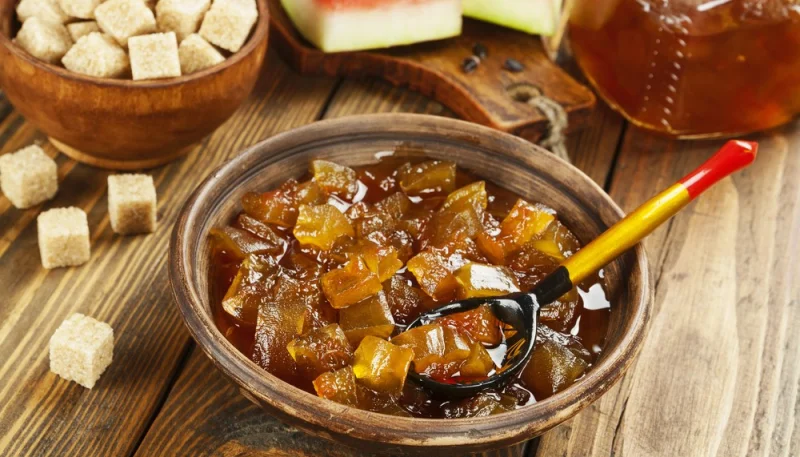 Confiture de pastèque rouge