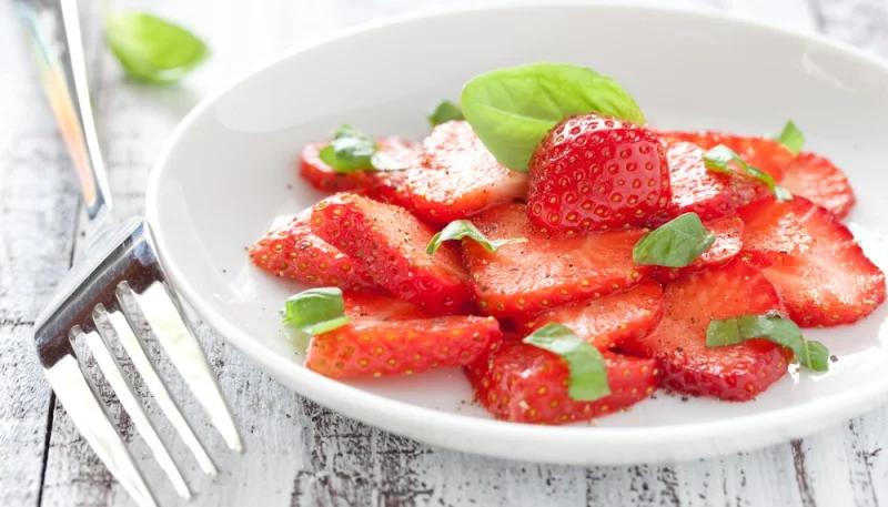 Carpaccio de fraises