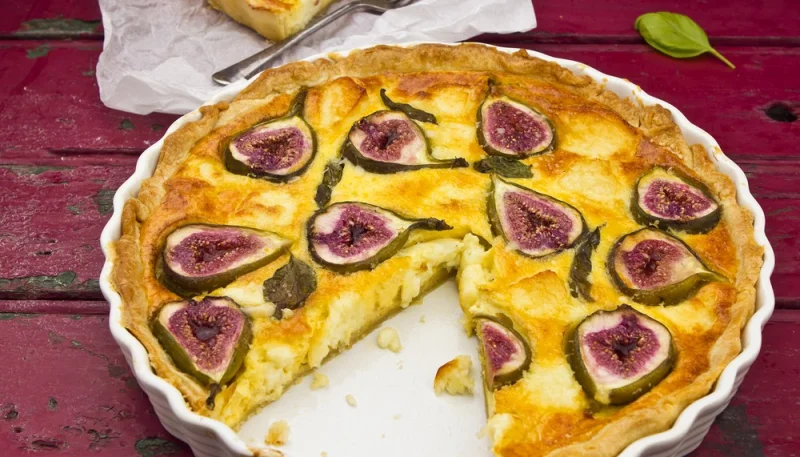 Quiche aux figues et fromage de chèvre