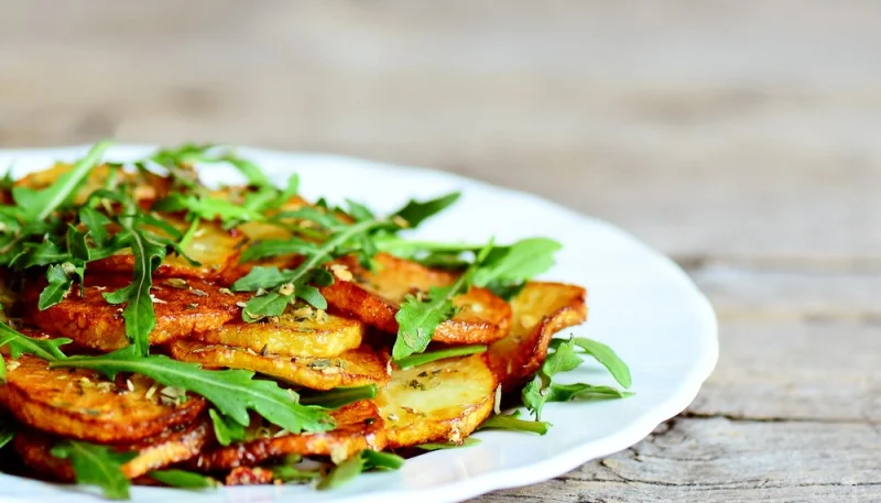 Salade de pommes de terre grillées au chorizo