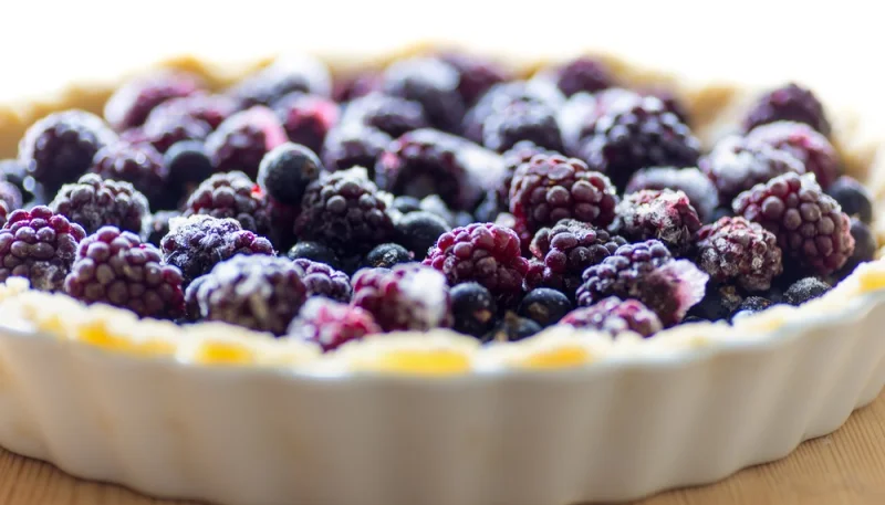 Tarte aux mûres et au mascarpone