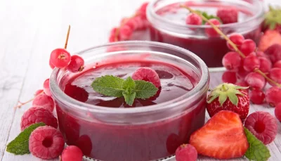 Coulis de fruits rouges