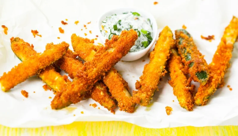 Frites de courgettes au parmesan