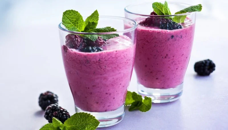 Mousse légère à la mûre