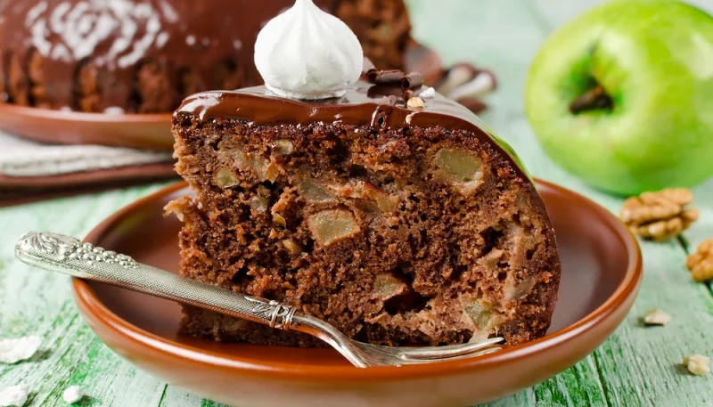 Brownies au chocolat et aux pommes