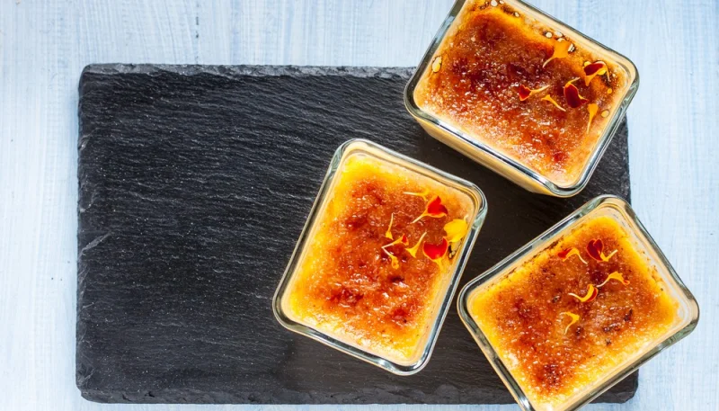 Flans de potiron au roquefort