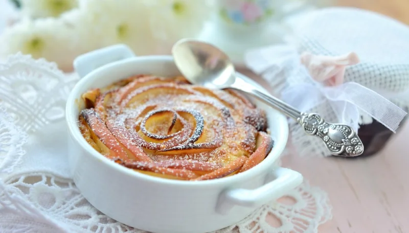Fondant à la pomme au mascarpone