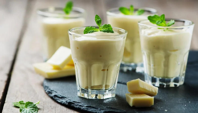Mousse au chocolat blanc