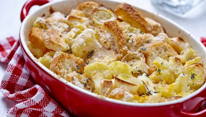 Poireaux gratinés au comté