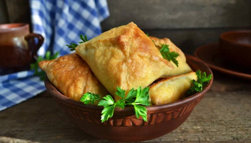 Feuilletés aux champignons et jambon