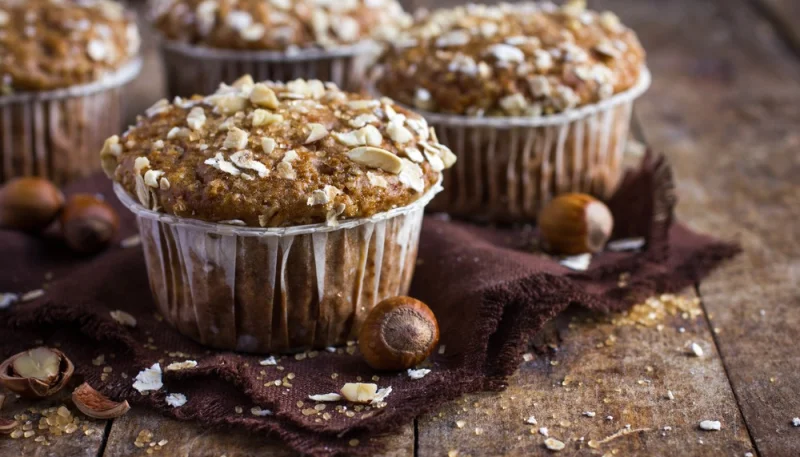 Muffins moelleux aux noisettes